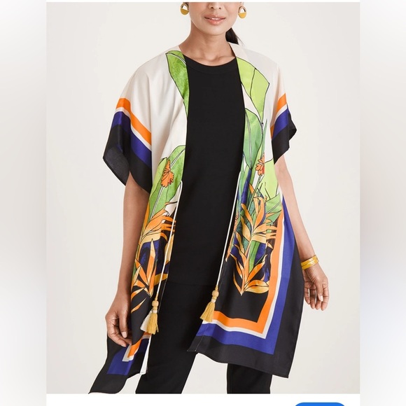 Chico's Other - Chico’s Crane Kimono L/XL
